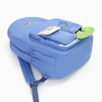 Рюкзак школьный на молнии, с карманами, с принтом, размер 30&times;12.5&times;44 см, синий