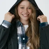 Дождевик детский RainDrop Kids, черный, 8 лет (рост 118-128)
