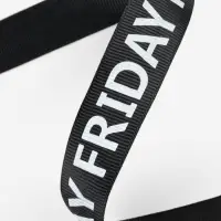 Лента репсовая &laquo;Friday&raquo;, 25 мм, 23&plusmn;1 м, белая, чёрная