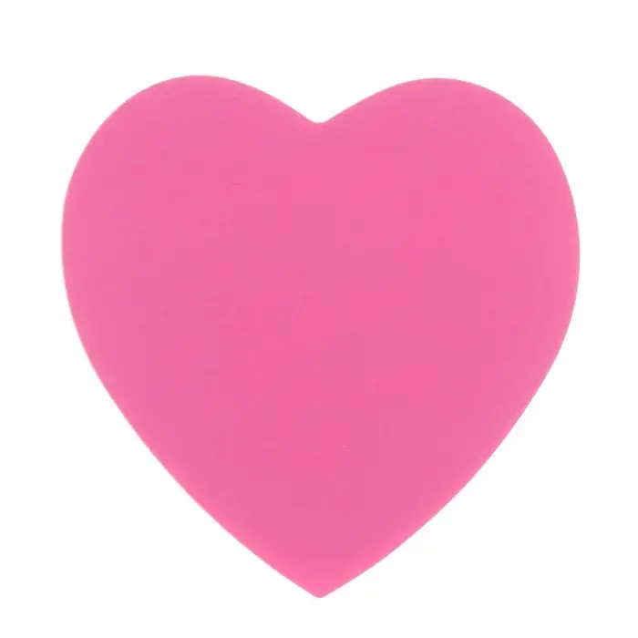 Блок с липким краем, «Сердце» 50 листов, флуоресцентные 5 цветов Блок с липким краем, «Сердце» 50 листов, флуоресцентные 5 цветов