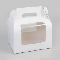 Коробка под рулет, белая 16.5×11×10 см