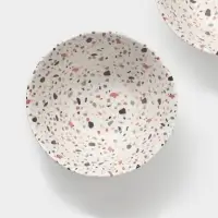 Салатники Magistro Terazzo, 1.4 л, 20&times;9 см, набор 2 шт., фарфор, белые