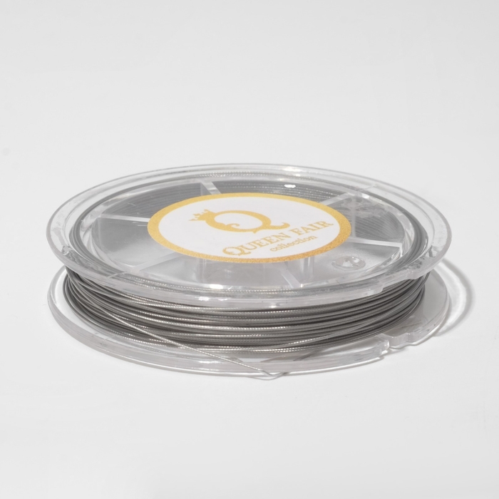 Японская проволока из нержавеющей стали с нейлоновым покрытием d=0,4 мм, L=10 м, цвет серебро Японская проволока из нержавеющей стали с нейлоновым покрытием d=0,4 мм, L=10 м, цвет серебро