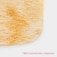 Коврики для ванной и туалета Доляна &laquo;Пушистик&raquo;, 2 шт: 35&times;40 см, 40&times;60 см