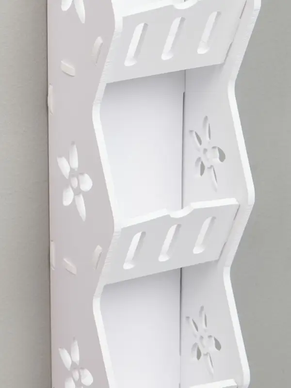 Полка для ванной комнаты, 11&times;9&times;43 см, цвет белый