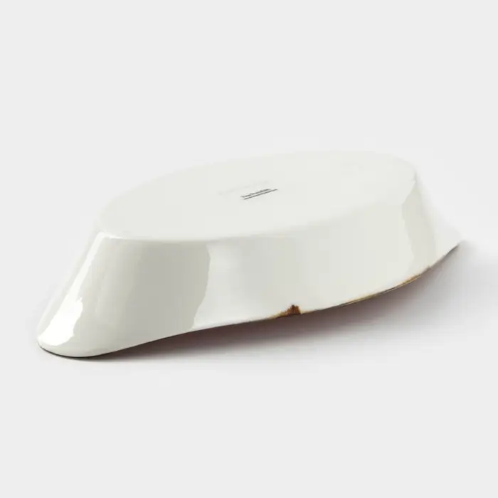 Блюдо керамическое сервировочное &laquo;Сапфир&raquo;, 25.5&times;14&times;5.5 см, оранжевый