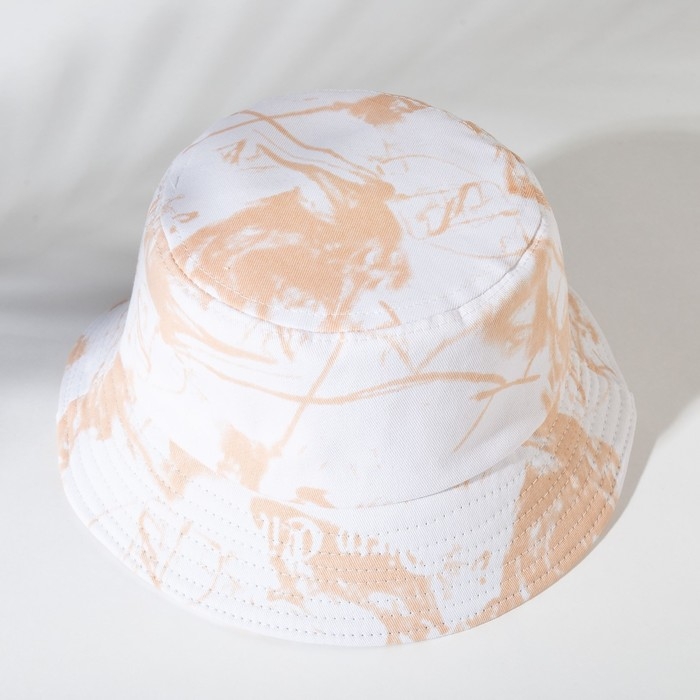 Панама детская MINAKU Панама детская MINAKU "Тай-Дай", цвет белый/бежевый, р-р 54