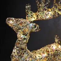 Светодиодная фигура &laquo;Оленёнок&raquo; 40&times;22&times;7 см, 20 LED, от батареек AAх2, свечение тёплое белое