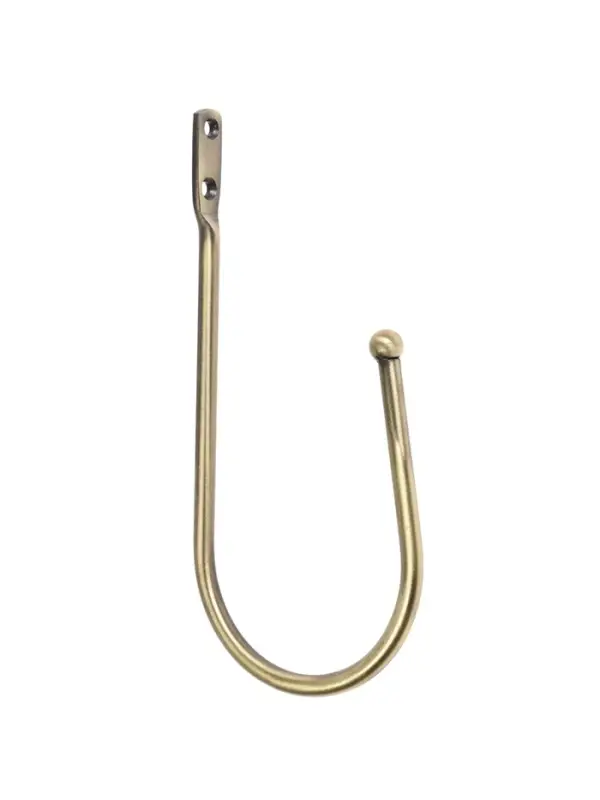 Крючок для штор ТУНДРА KS011, однорожковый, цвет бронза, 2 шт Крючок для штор ТУНДРА KS011, однорожковый, цвет бронза, 2 шт