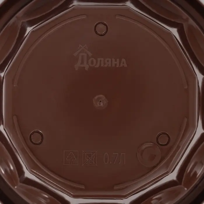 Горшок для цветов с поддоном «Доляна. Эрика», 700 мл, пластиковый, коричневый Горшок для цветов с поддоном «Доляна. Эрика», 700 мл, пластиковый, коричневый