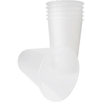Стакан одноразовый 500 мл, диз. Bubble Cup, прозр.,матовый, ПП, 20 шт/уп