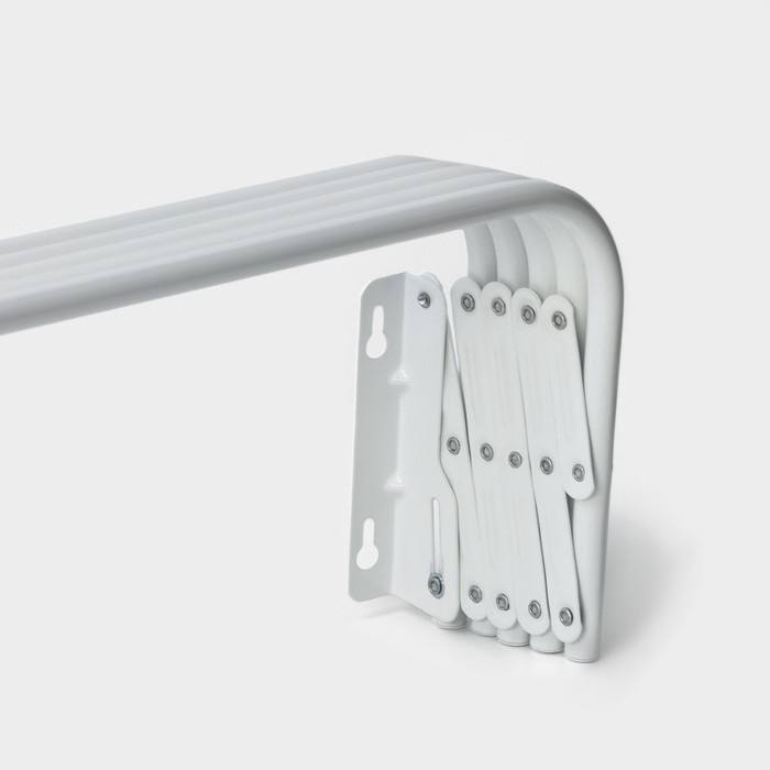 Сушилка для белья настенная, 90 см, цвет белый