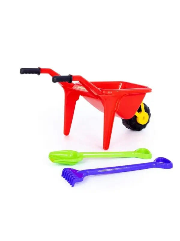 Набор игрушек для песочницы &laquo;Садовод&raquo;, 3 предмета: тачка, лопата, грабли, МИКС