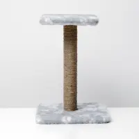 Когтеточка &laquo;Полка&raquo;, 30&times;30&times;40 см, с подставкой, джут, серая