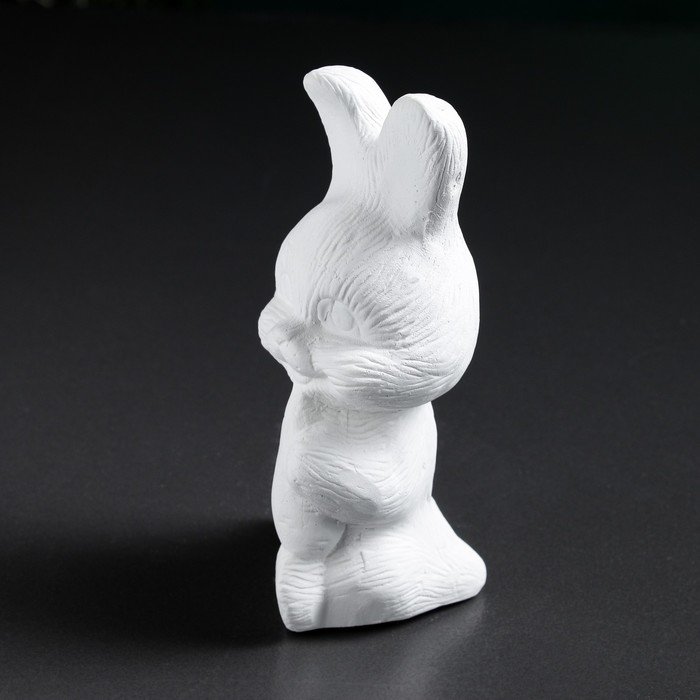 Фигура для раскраски  Фигура для раскраски "Заяц с морковкой" 13х8х8см