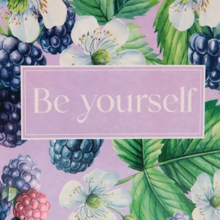 Пакет подарочный ламинированный, упаковка, «Будь собой», радужная голография, S 12 х 15 х 5.5 см