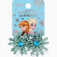 Резинка для волос &laquo;Снежинки&raquo;, набор 2 шт, Холодное сердце