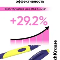 Набор ручек шариковых ErichKrause ErgoLine Grip Neon, SuperGlide, 2 штуки, уз 0.5 мм, син