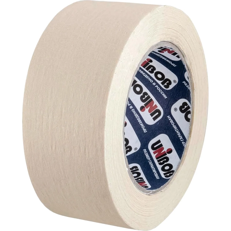 Клейкая лента малярная Unibob 50мм х 50м, креппированная