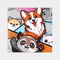 Раскраска-антистресс по полоскам &laquo;Яркие животные&raquo;, 21&times;21 см