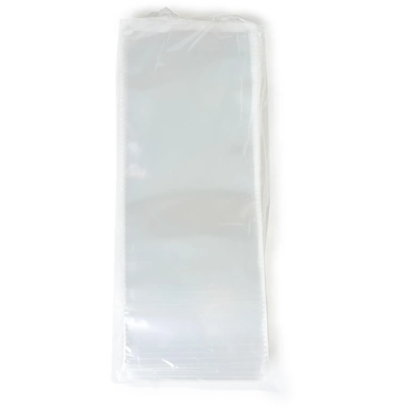 Пакет БОПП 100х250 мм (донная складка 40+40) 35 мкм 100 шт/уп