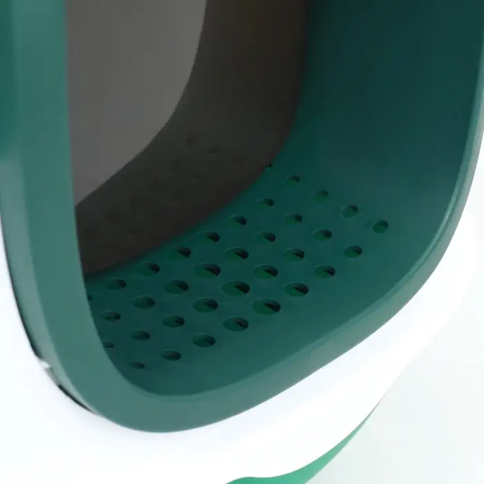 Туалет закрытый, 39&times;56&times;40 с, с УФ-лампой для уничтожения запаха, пластик, зелёный