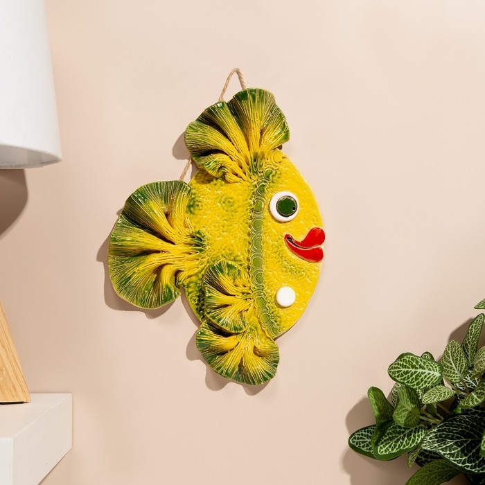 Сувенир Сувенир "Рыбка", майолика, 25 см, микс