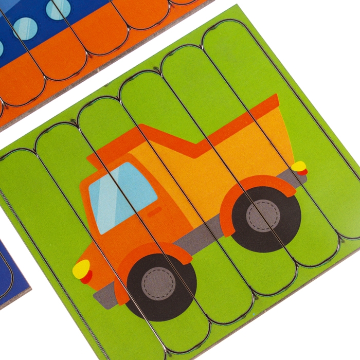 Головоломка. Собери 6 картинок «Транспорт», двусторонние палочки Головоломка. Собери 6 картинок «Транспорт», двусторонние палочки