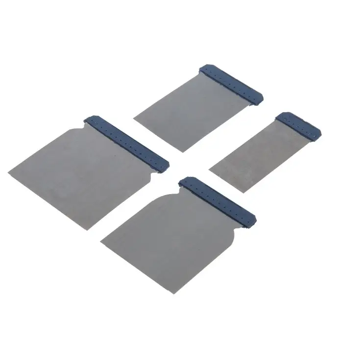 Набор шпателей ТУНДРА, &laquo;японские&raquo;, металлические, 50-80-100-120 мм, 4 шт.