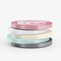 Лента атласная, набор 5 шт., 6 мм, 23 м&plusmn;1 м, пастельная