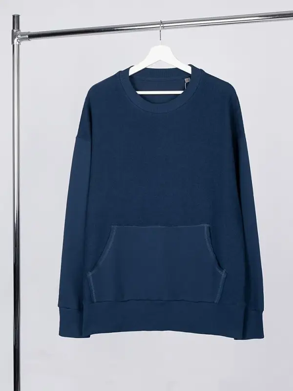 Свитшот оверсайз унисекс Vozduh, темно-синий, размер XS/S Свитшот оверсайз унисекс Vozduh, темно-синий, размер XS/S