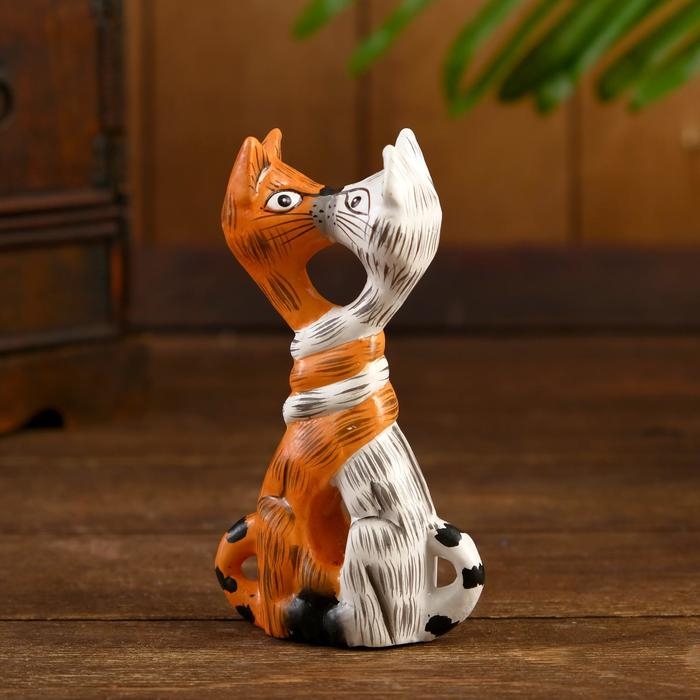 Сувенир дерево Сувенир дерево "Целующиеся коты" 13х3,5х7 см