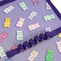 Папка для труда А4 Gummy, молния вокруг/откидная планка