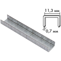 Скобы для степлера БИБЕР 85811 прямоугольные, тип 53, 6 мм (1000 шт.)