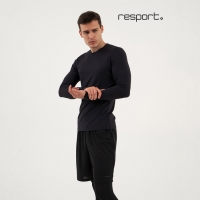 Рашгард мужской Resport, р. 46, цвет чёрный, базовый, с длинным рукавом