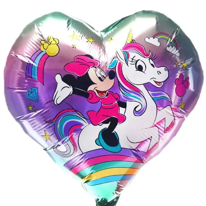 Шар воздушный &laquo;Мышка&raquo;, 18 дюйм, фольгированный, Минни и единорог
