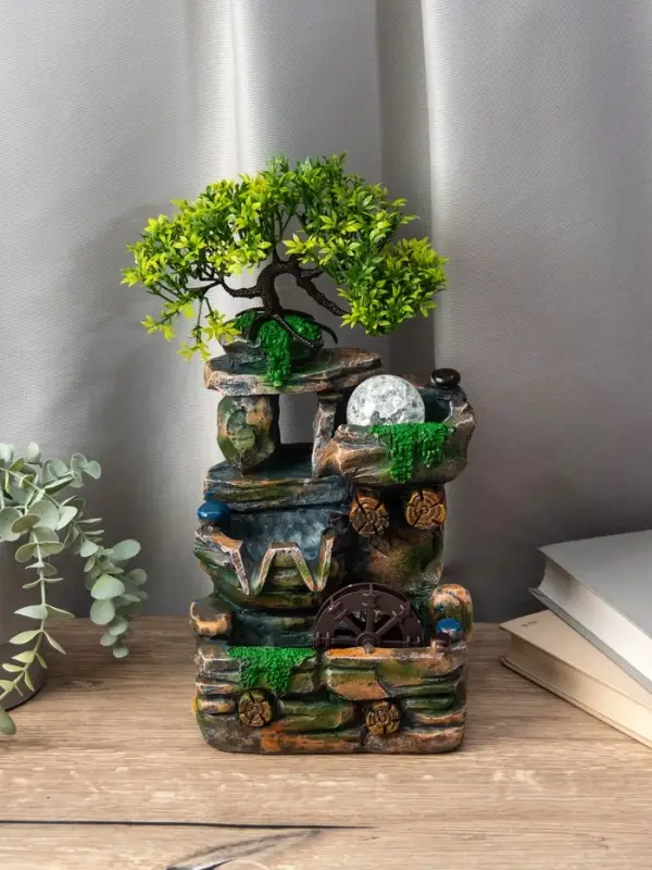 Фонтан Фонтан "Деревце на скале" 32х15х13 см (с подсветкой)