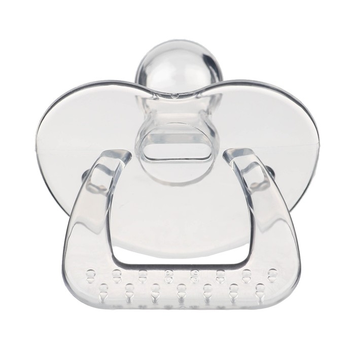 Соска - пустышка цельносиликоновая ортодонтическая, от 3 мес., цвет прозрачный Соска - пустышка цельносиликоновая ортодонтическая, от 3 мес., цвет прозрачный