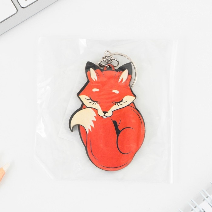 Брелок для ключей деревянный «Лиса», 5 х 6 см Брелок для ключей деревянный «Лиса», 5 х 6 см