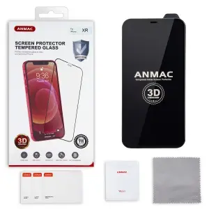 Защитное стекло для iPhone XR 3D ANMAC черное усиленное Арт. 1137191