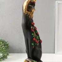 Копилка для денег &laquo;Кошка Маркиза с розами&raquo;, гипс, 48&times;18&times;15 см