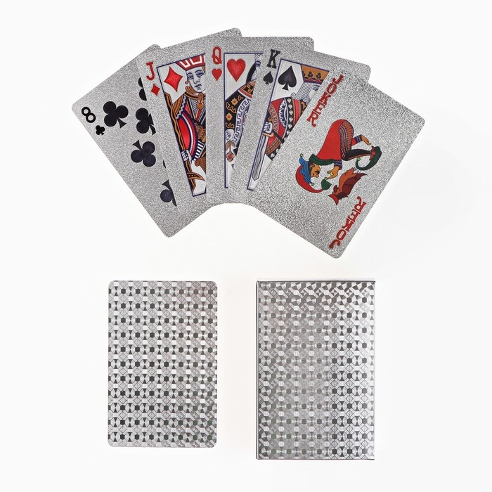 Карты игральные пластиковые  Карты игральные пластиковые "Абстракция", 54 шт, 9 х 6 см