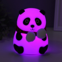 Ночник антистресс "Панда в шарфе" 2Вт LED RGB USB 10,5х10х13,5см