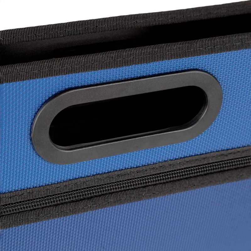 Папка-портфель на молнии Комус с ручками синяя 1отд 1карм на молнии