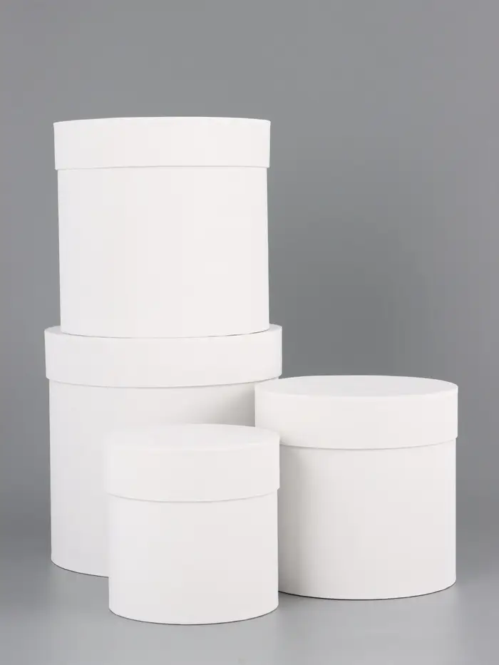 Набор шляпных коробок 4 в 1 "Белизна",20 х 19,5 ‒13 х 13 см