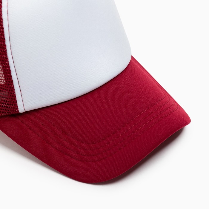 Бейсболка с сеткой MINAKU, бордовая, размер 56-58