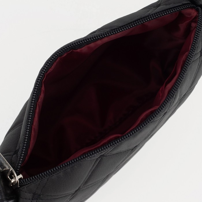 Кросс-боди на молнии, цвет чёрный Кросс-боди на молнии, цвет чёрный