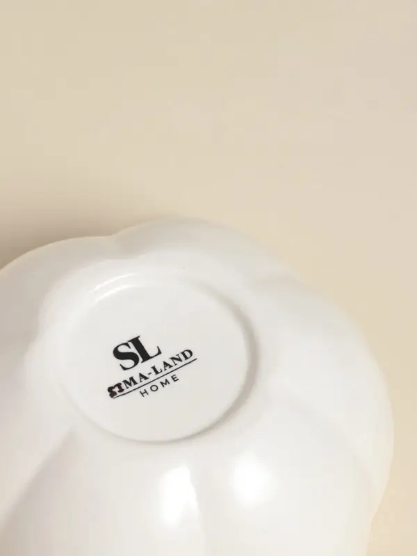 Салатник SL Home &laquo;Осенний бриз&raquo;, 450 мл, 13&times;7 см, доломит, белый