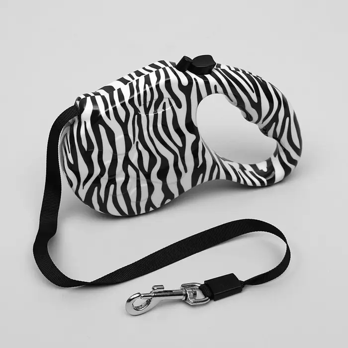 Рулетка &laquo;Лапа&raquo;, 5 м, до 35 кг, принт зебра