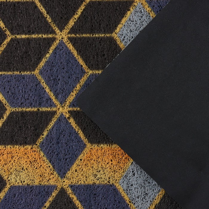 Коврик придверный грязезащитный Доляна «Бурлеск», вырезной, 45×75 см Коврик придверный грязезащитный Доляна «Бурлеск», вырезной, 45×75 см